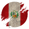 Peru Circle / Flag Gift National Flag