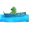 Pike in the rowboat