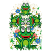 16 Fleurs grenouilles grenouilles