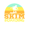 Skimboarding sunset