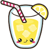Cute lemonade glass Smile Kawaii