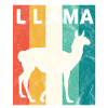 Lama Alpaca Retro