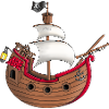 Funny pirate ship