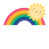 Sunshine Summer rainbow Sun