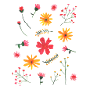 Flowers pattern