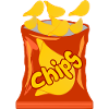 Chips potetgull potetpose gavepose