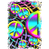 colourful PEACE web