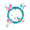 Peacezeichen Schmetterlinge