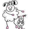 Sheep with lambs
