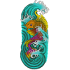 Japanese koi fish yellow purple