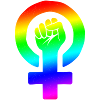 Rainbow Feminist Fist