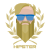 Hipsters avec lunettes et barbe