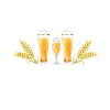 Bier lustiger BierSpruch mit Bier