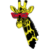 Giraffe with the sunglasses