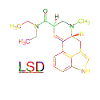 Acid LSD Psychedelisch Drogen Molekül