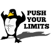 Push your limits bodybuilding penguin