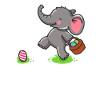 Elephant - Elephants - Easter - Happy Easter