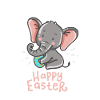 Elephant - Elephants - Easter - Happy Easter