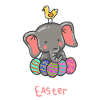 Elephant - Elephants - Easter - Happy Easter
