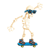 Skateboarder Skateboard Skeleton