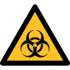 Gefahrensymbol - Biohazard (2-farbig)