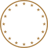 gold circle star frame round ring shield coat of arms d
