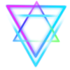 Modern Neon Triangle