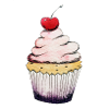 Cherry cupcake