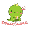 T-shirt Snackosaurus dinosaur
