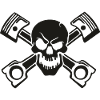 Skull Skull Skull Piston