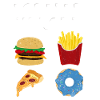 Toujours faim | Donut frites hamburger