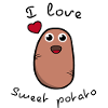 J'aime la patate douce