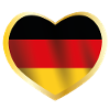 Germany heart German flag gift