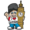 I LOVE LONDON Big Benn Tourist Tower of London UK