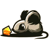 Baby mouse with cheese