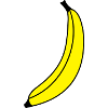 Leuchtend gelbe Banane