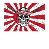 Kamikaze Rock Metal Skull