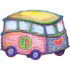 Bus Love Peace Hippie