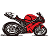 Superbike comic-style