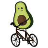 Avocado Bike Bicycle Funny