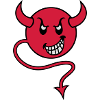 smilie devil red