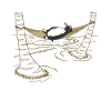 Penguin in hammock