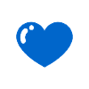 Heart blue