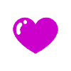 Heart purple