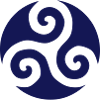 Breton triskel symbol Brittany
