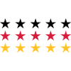 German Flag Stars Design