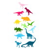 Bunte Dinosaurier