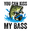 Pêche, basse pêcheur, drôle, conception