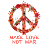 Hippie flowers peace