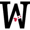 Capital letter W with hearts